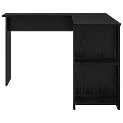 Corner Desk Black Oak 140 x 113.5 x 75 cm Engineered Wood