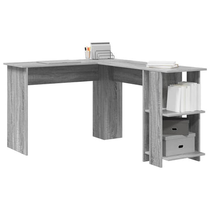 Corner Desk Grey Sonoma 140 x 113.5 x 75 cm Engineered Wood