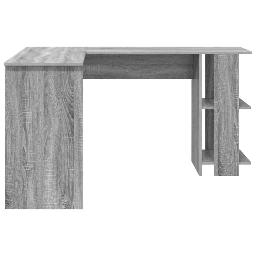 Corner Desk Grey Sonoma 140 x 113.5 x 75 cm Engineered Wood
