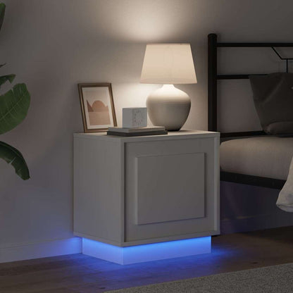 Bedside Cabinet 2 pcs White 44 x 34.5 x 45 cm Engineered Wood