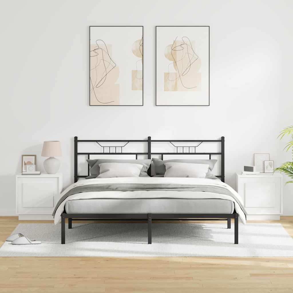 Bedside Cabinet 2 pcs White 44 x 34.5 x 45 cm Engineered Wood