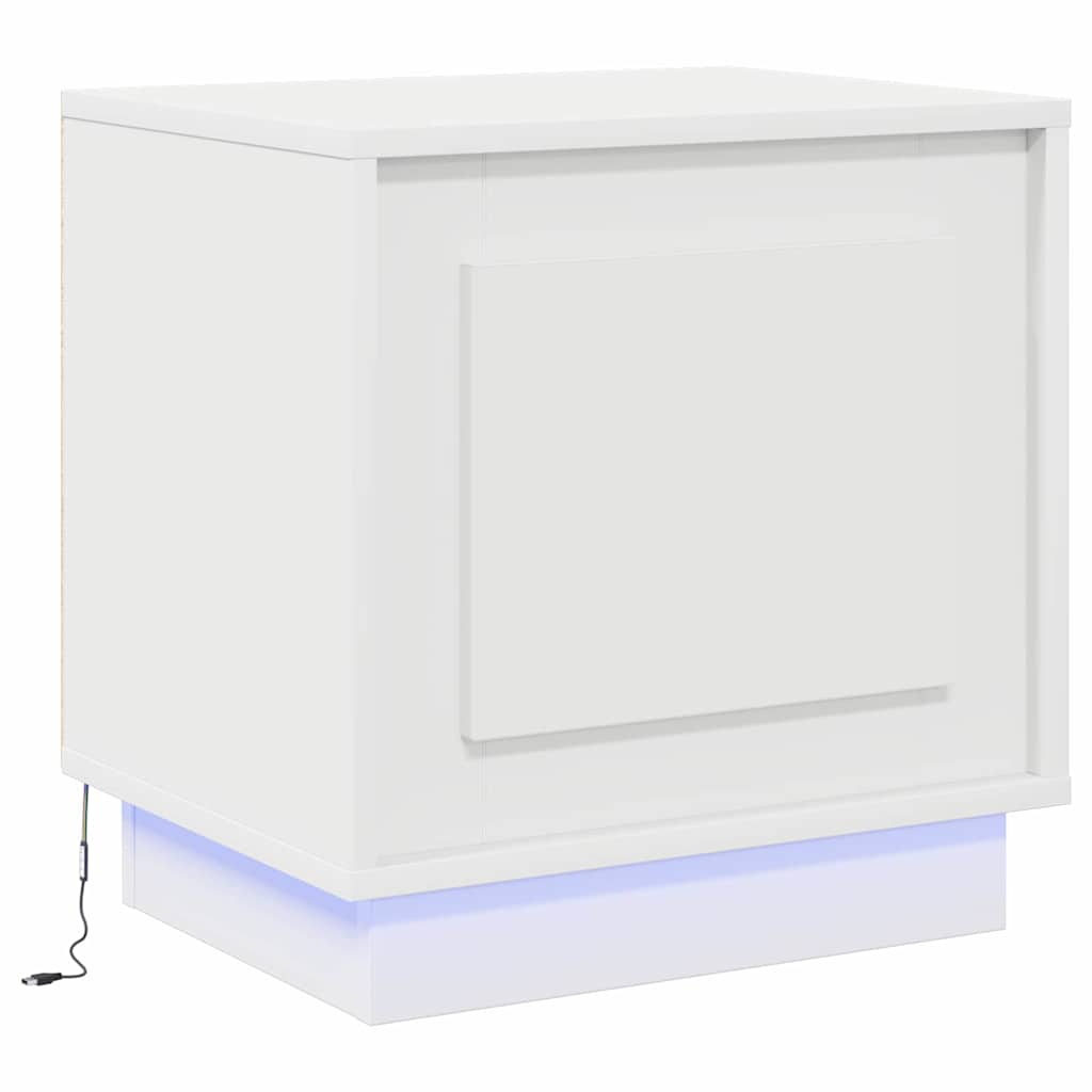 Bedside Cabinet 2 pcs White 44 x 34.5 x 45 cm Engineered Wood