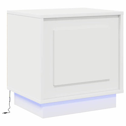 Bedside Cabinet 2 pcs White 44 x 34.5 x 45 cm Engineered Wood