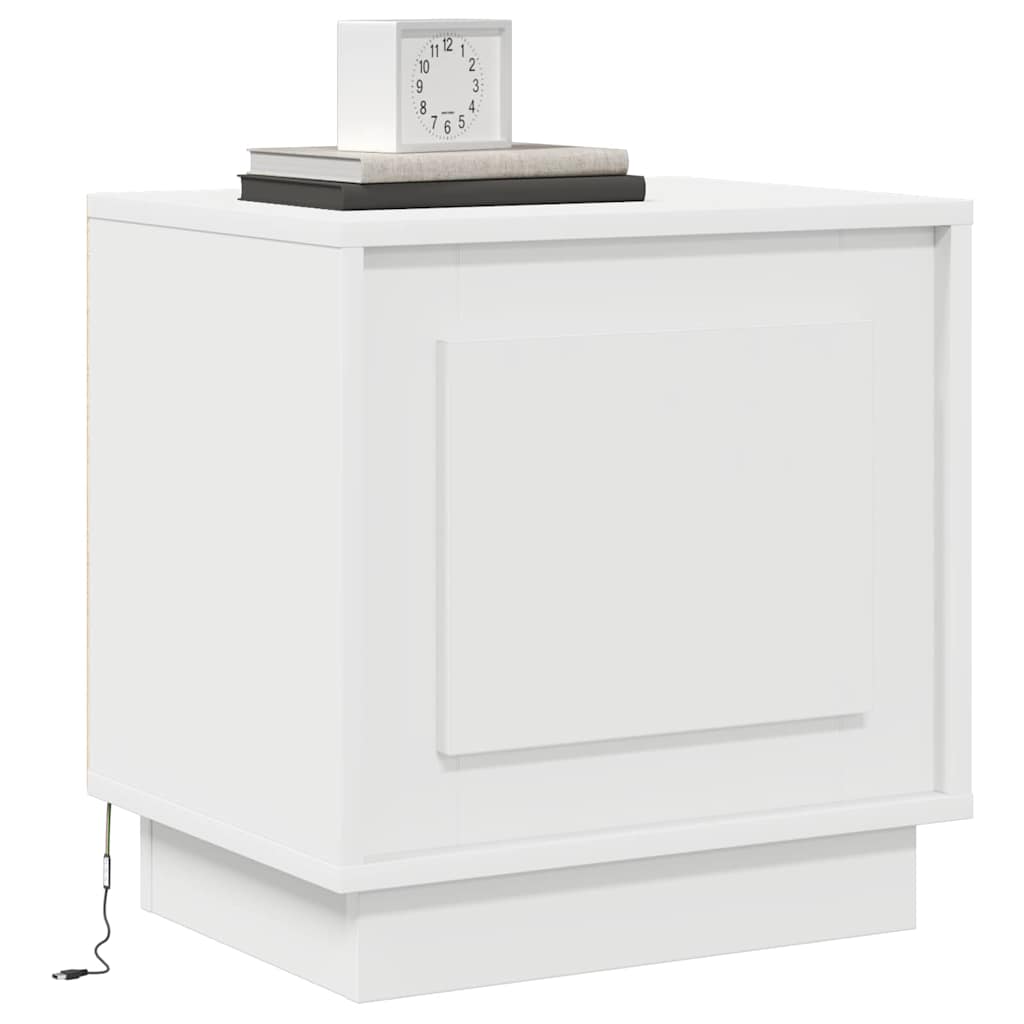 Bedside Cabinet 2 pcs White 44 x 34.5 x 45 cm Engineered Wood