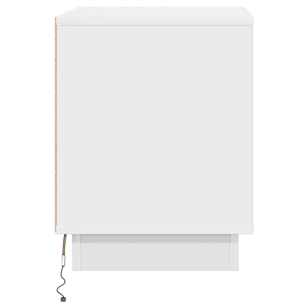 Bedside Cabinet 2 pcs White 44 x 34.5 x 45 cm Engineered Wood