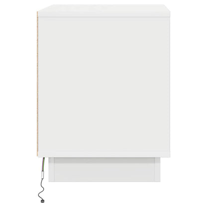 Bedside Cabinet 2 pcs White 44 x 34.5 x 45 cm Engineered Wood