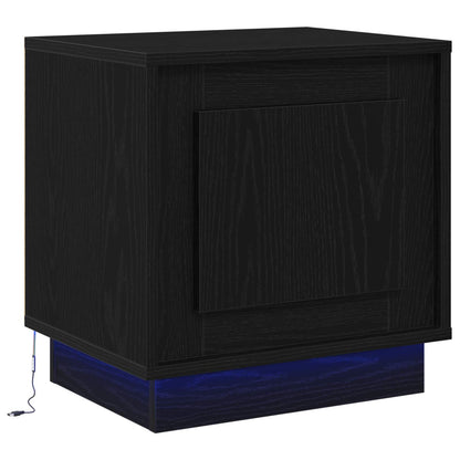 Bedside Cabinet Black 44 x 34.5 x 45 cm Engineered Wood