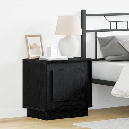 Bedside Cabinet 2 pcs Black 44 x 34.5 x 45 cm Engineered Wood