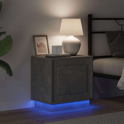 Bedside Cabinet Concrete Grey 44 x 34.5 x 45 cm Engineered Wood
