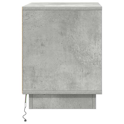 Bedside Cabinet Concrete Grey 44 x 34.5 x 45 cm Engineered Wood