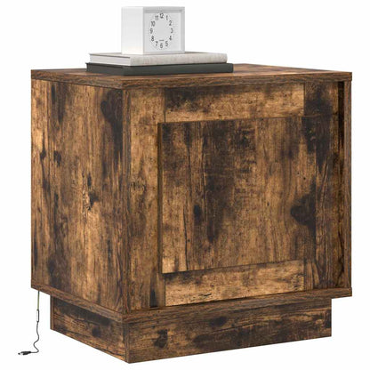 Bedside Cabinet 2 pcs Smoked Oak 44 x 34.5 x 45 cm