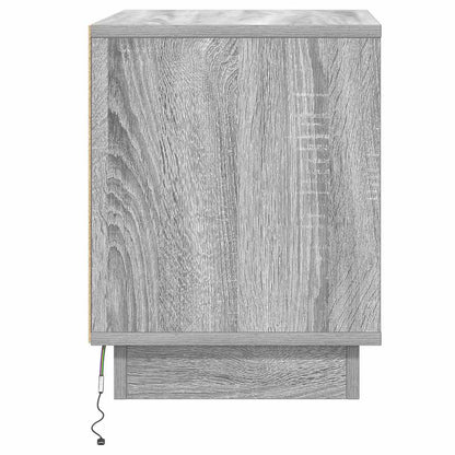Bedside Cabinet Grey 44 x 34.5 x 45 cm Engineered Wood