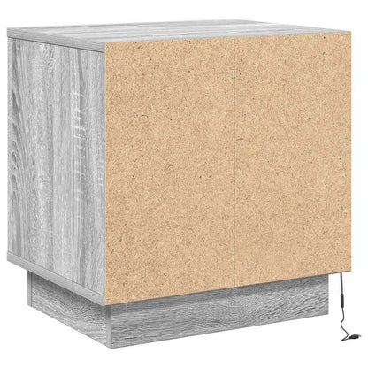 Bedside Cabinet 2 pcs Grey 44 x 34.5 x 45 cm Engineered Wood