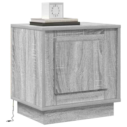 Bedside Cabinet 2 pcs Grey 44 x 34.5 x 45 cm Engineered Wood