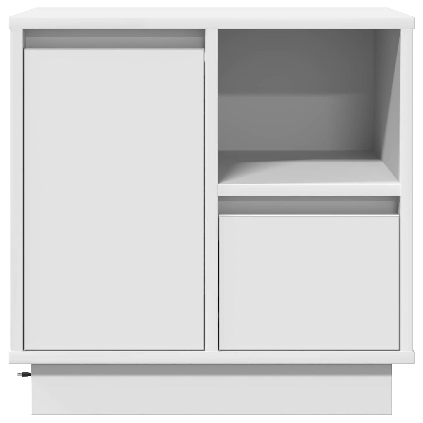 Bedside Cabinet White 50 x 34.5 x 50 cm Engineered wood