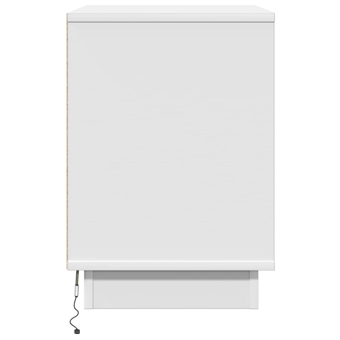 Bedside Cabinet White 50 x 34.5 x 50 cm Engineered wood