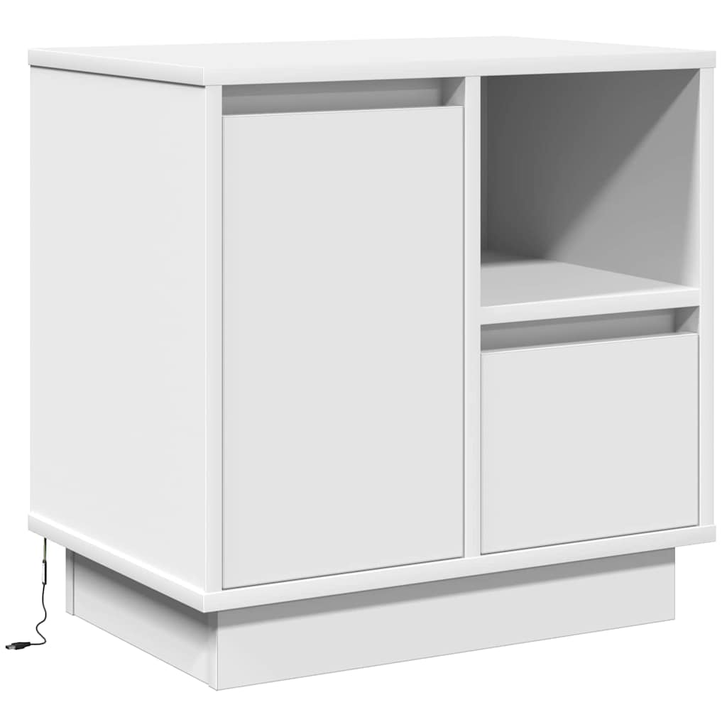 Bedside Cabinet 2 pcs White 50 x 34.5 x 50 cm Engineered wood