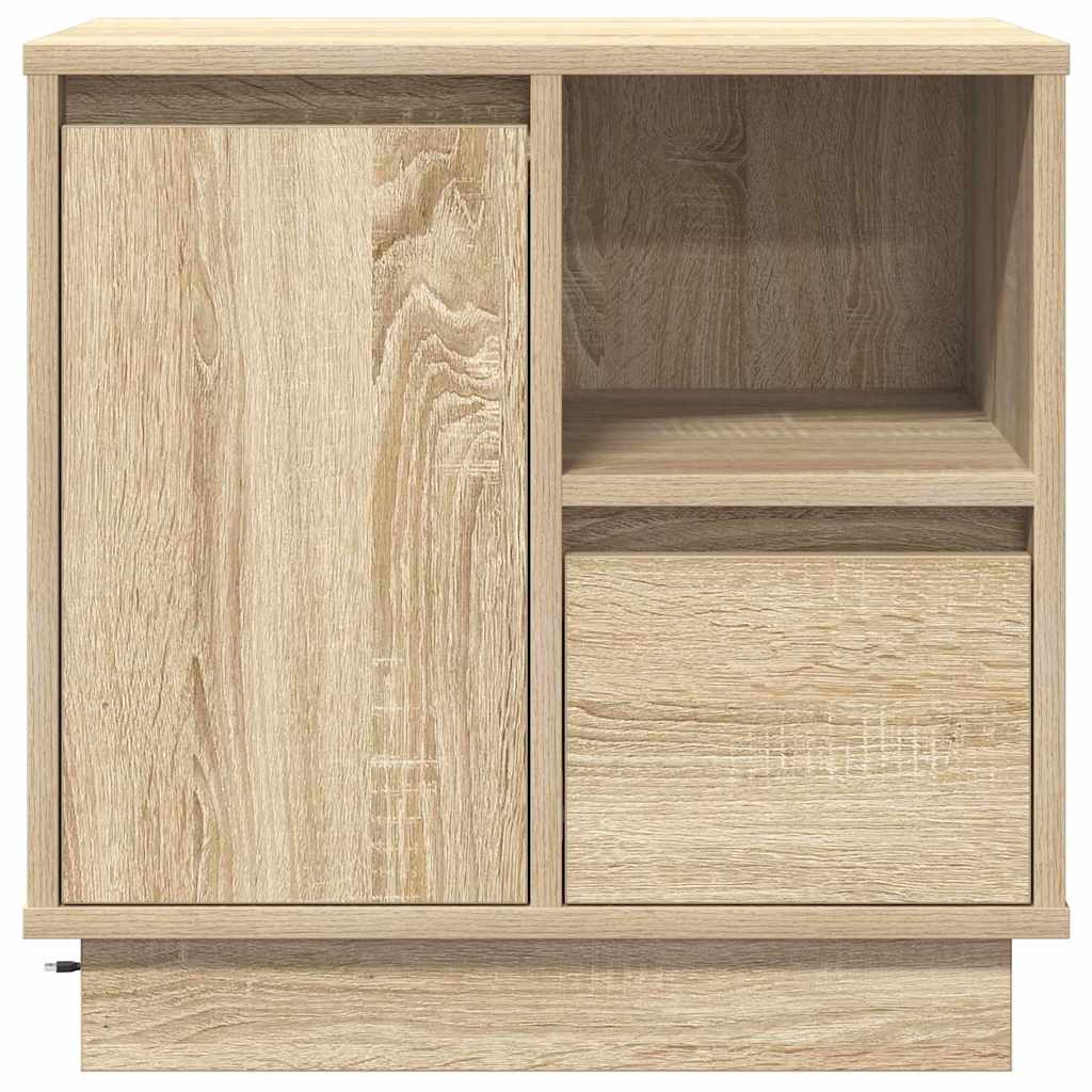 Bedside Cabinet with Drawer 2 pcs Sonoma Oak 50 x 34.5 x 50 cm