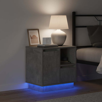 Bedside Cabinet 2 pcs Concrete Grey 50 x 34.5 x 50 cm