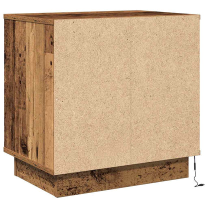 Bedside Cabinet with Drawer 2 pcs Old Wood 50 x 34.5 x 50 cm