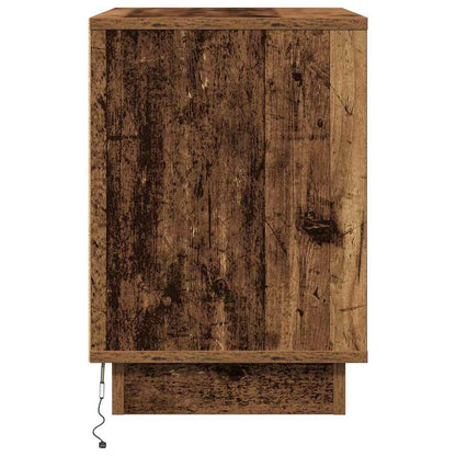 Bedside Cabinet with Drawer 2 pcs Old Wood 50 x 34.5 x 50 cm