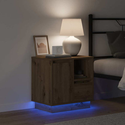 Bedside Cabinet 2 pcs Artisan Oak 50 x 34.5 x 50 cm