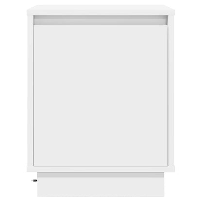 Bedside Cabinet White 39 x 34.5 x 50 cm Engineered wood