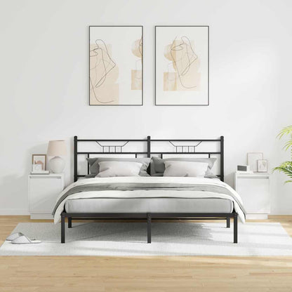 Bedside Cabinet 2 pcs White 39 x 34.5 x 50 cm Engineered wood