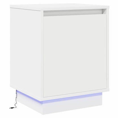 Bedside Cabinet 2 pcs White 39 x 34.5 x 50 cm Engineered wood
