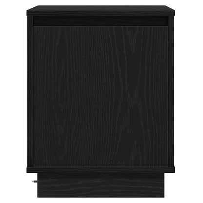 Bedside Cabinet Black Oak 39 x 34.5 x 50 cm Engineered wood