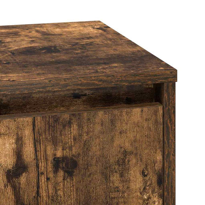 Bedside Cabinet Smoked Oak 39 x 34.5 x 50 cm Engineered wood