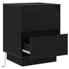 Bedside Cabinets with LED Lights 2 pcs Black 39x34.5x50 cm