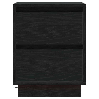 Bedside Cabinet with Drawer 2 pcs Black Oak 39 x 34.5 x 50 cm