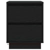 Bedside Cabinets with LED Lights 2 pcs Black 39x34.5x50 cm