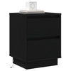 Bedside Cabinets with LED Lights 2 pcs Black 39x34.5x50 cm
