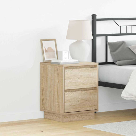 Bedside Cabinet 2 pcs Sonoma Oak 39 x 34.5 x 50 cm