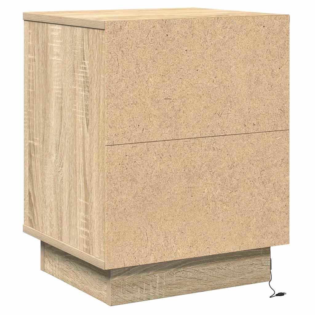 Bedside Cabinet with Drawer 2 pcs Sonoma Oak 39 x 34.5 x 50 cm