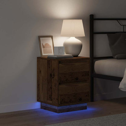 Bedside Cabinet Old Wood 39 x 34.5 x 50 cm Engineered wood