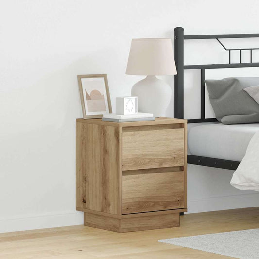 Bedside Cabinet 2 pcs Artisan Oak 39 x 34.5 x 50 cm