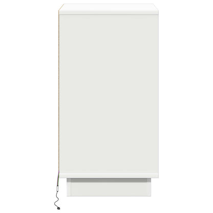 Bedside Cabinet White 39 x 34.5 x 65 cm Engineered wood