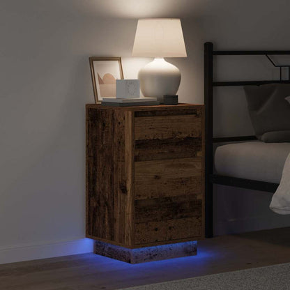 Bedside Cabinet Old Wood 39 x 34.5 x 65 cm Engineered wood