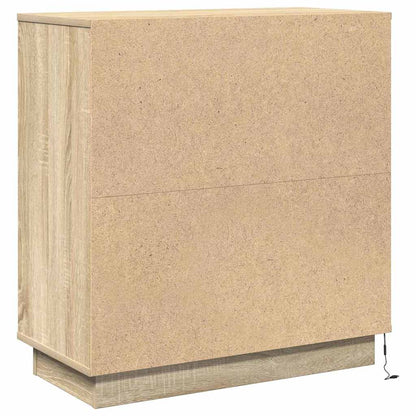 Bedside Cabinet Sonoma Oak 71 x 34.5 x 75 cm Engineered wood