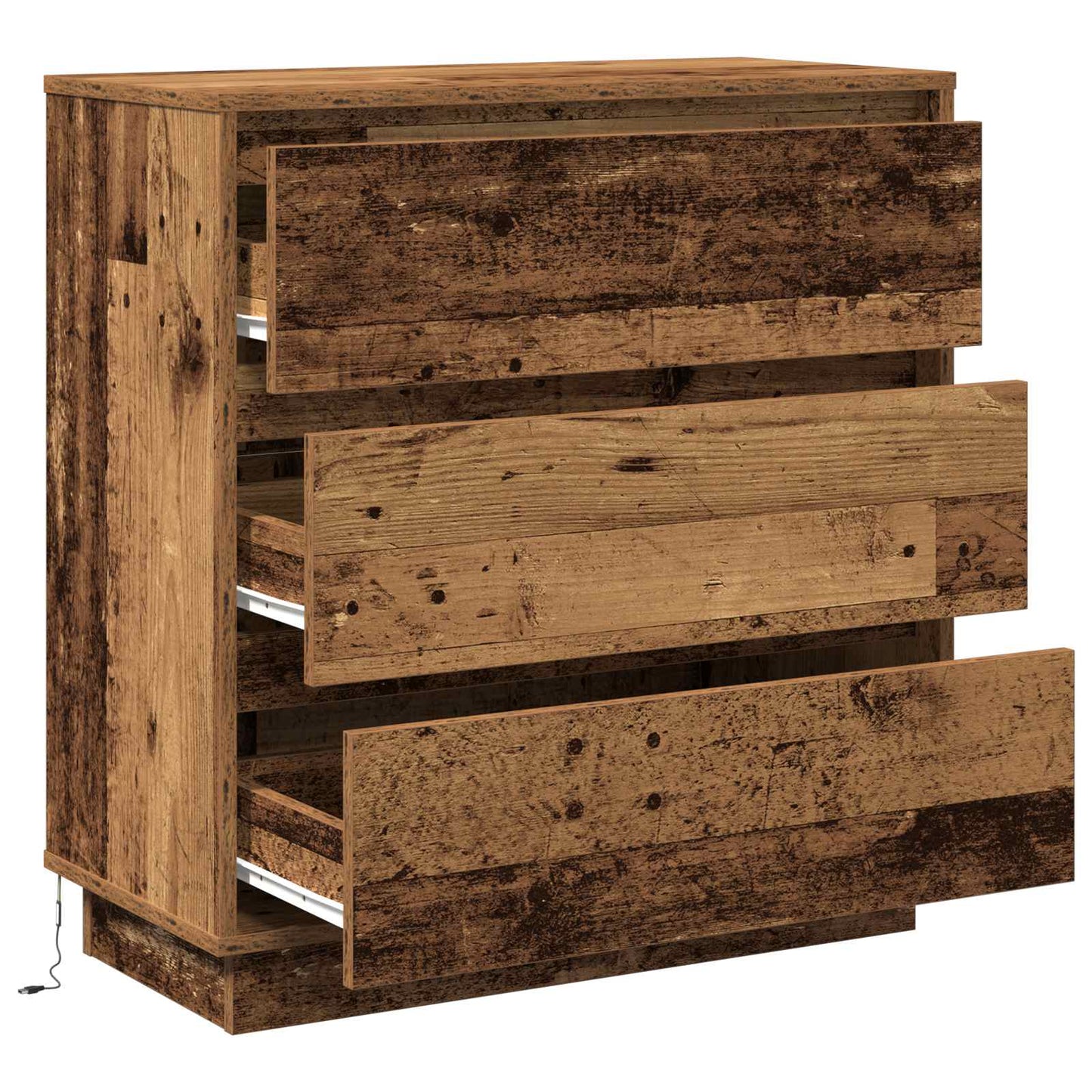 Bedside Cabinet Old Wood 71 x 34.5 x 75 cm Engineered wood