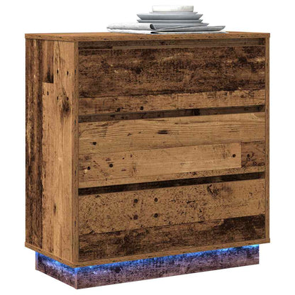 Bedside Cabinet Old Wood 71 x 34.5 x 75 cm Engineered wood