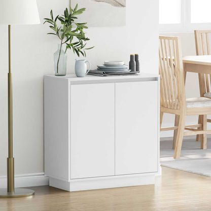 LED Sideboard for White 71 x 34.5 x 75 cm Engineered Wood