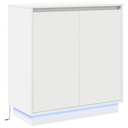 LED Sideboard for White 71 x 34.5 x 75 cm Engineered Wood