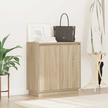 LED Sideboard for Sonoma Oak 71 x 34.5 x 75 cm Engineered Wood