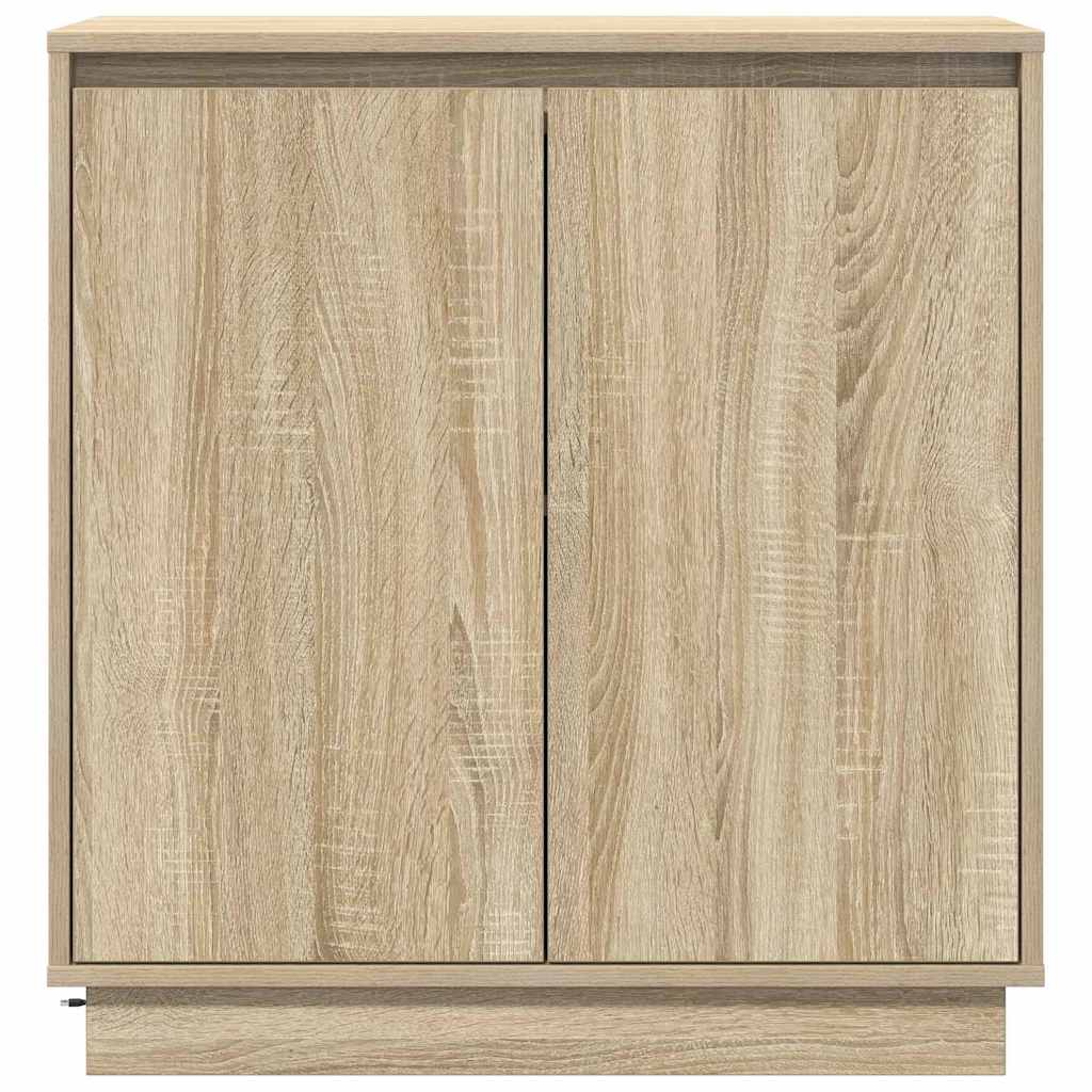 LED Sideboard for Sonoma Oak 71 x 34.5 x 75 cm Engineered Wood