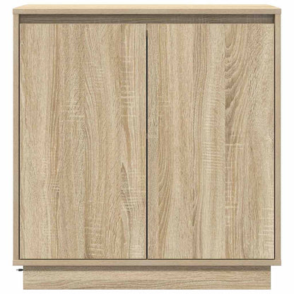 LED Sideboard for Sonoma Oak 71 x 34.5 x 75 cm Engineered Wood