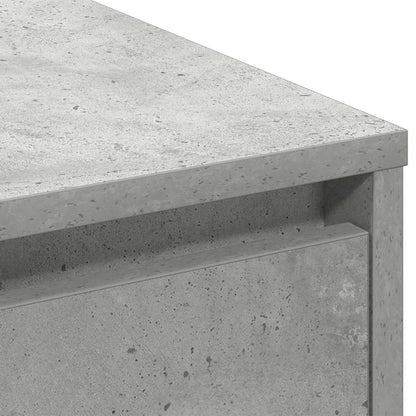 LED Sideboard Concrete Grey 71 x 34.5 x 75 cm Engineered Wood